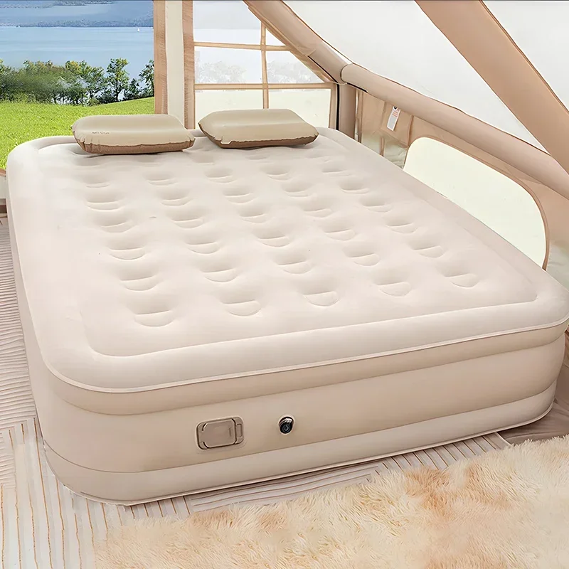 Outdoor Furniture Luxury - Materasso gonfiabile Queen con pompa integrata,