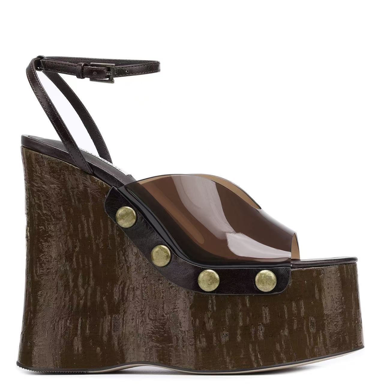 Outdoor Furniture Wood - Sandali con tacco alto 14 cm
