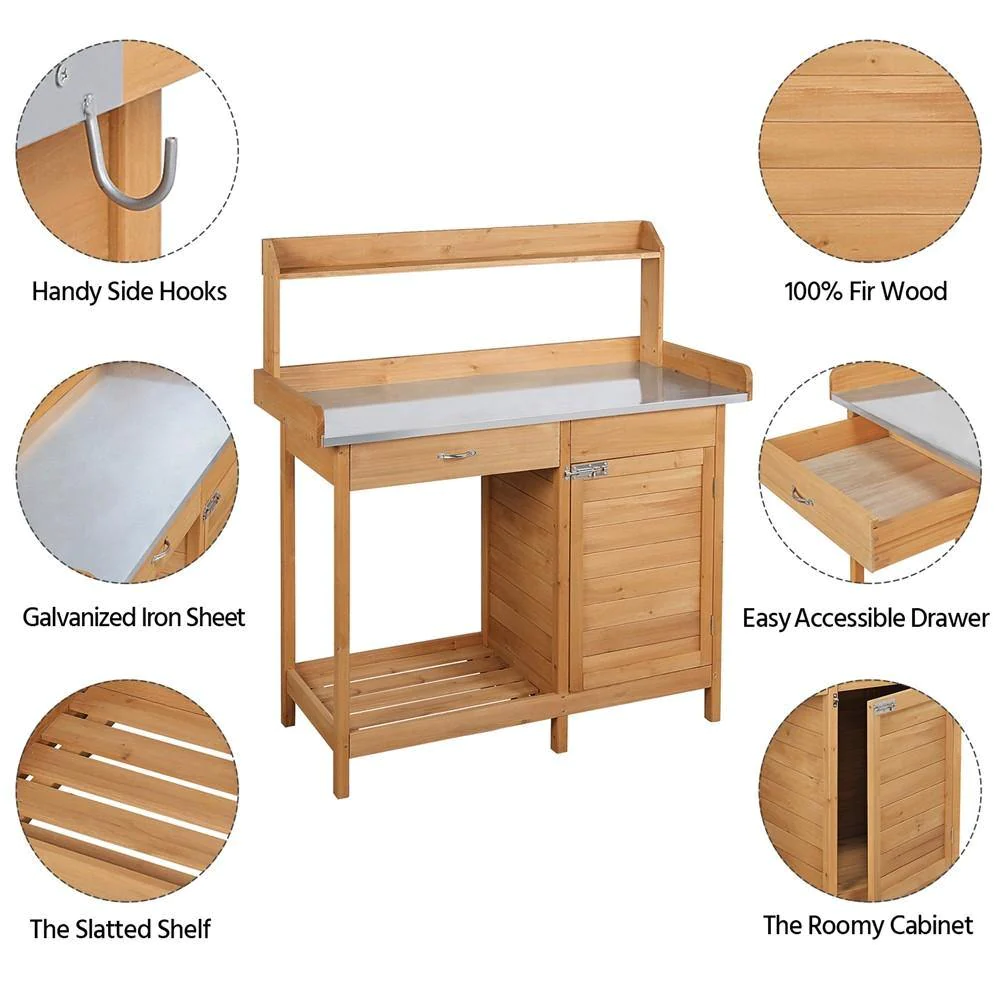 Tavolo da Lavoro in Legno Mass - Outdoor Furniture Wood recensione e prezzo