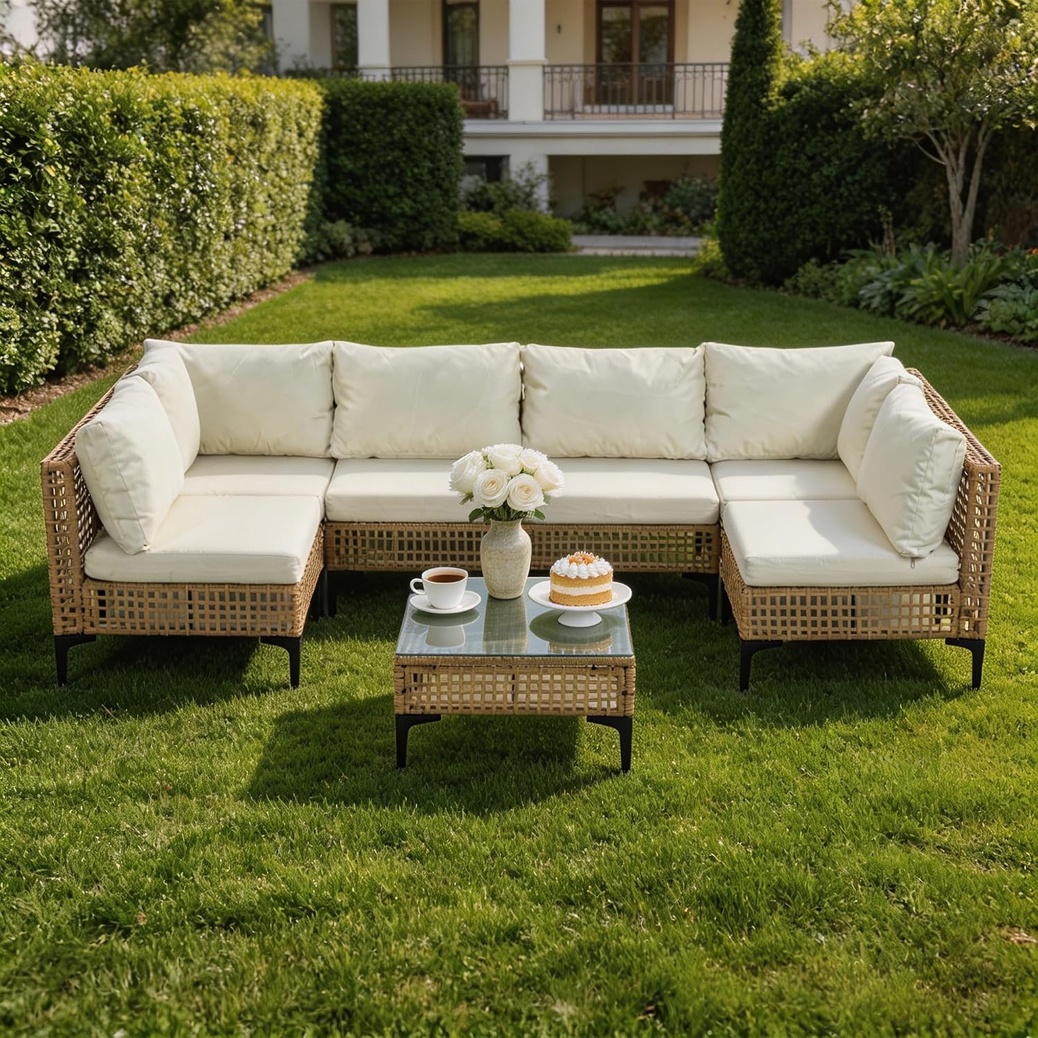 Set di 7 Pezzi di Mobili da Es - Outdoor Furniture Luxury recensione e prezzo