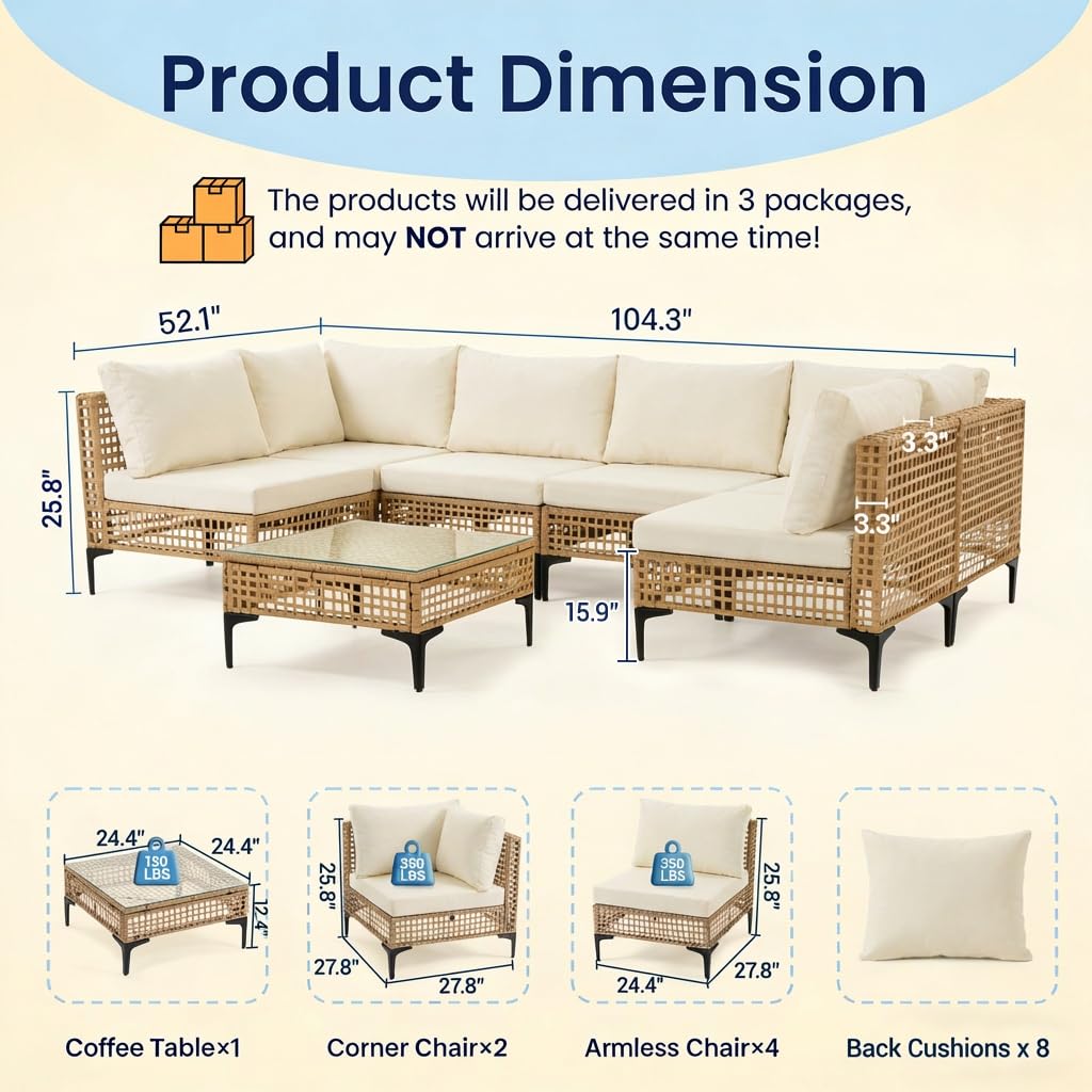 Set di 7 Pezzi di Mobili da Es - Outdoor Furniture Luxury recensione e prezzo