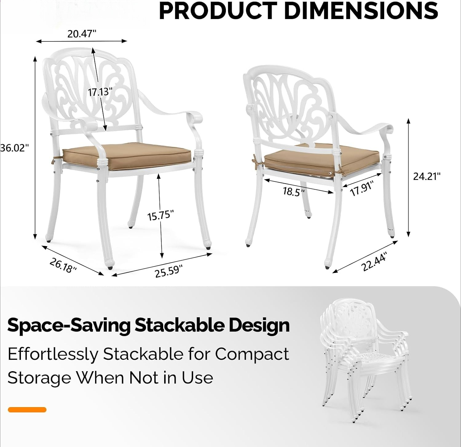 Set di sedie da pranzo per pat - Outdoor Furniture Metal Chairs recensione e prezzo