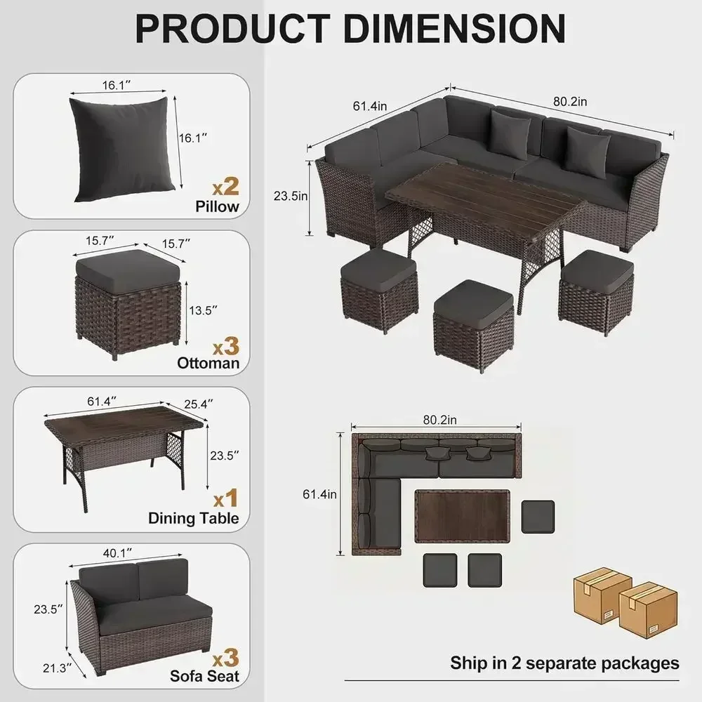 Set da esterno composto da 7 p - Outdoor Furniture Metal Chairs recensione e prezzo