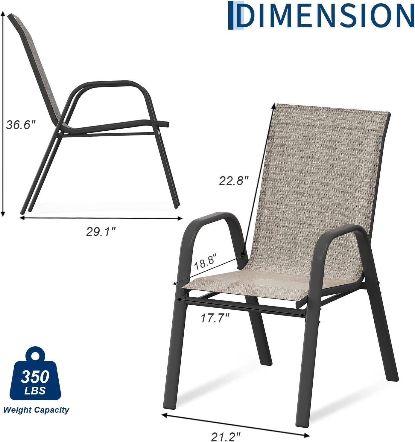 Set di 4 sedie da pranzo per p - Outdoor Furniture Metal Chairs recensione e prezzo