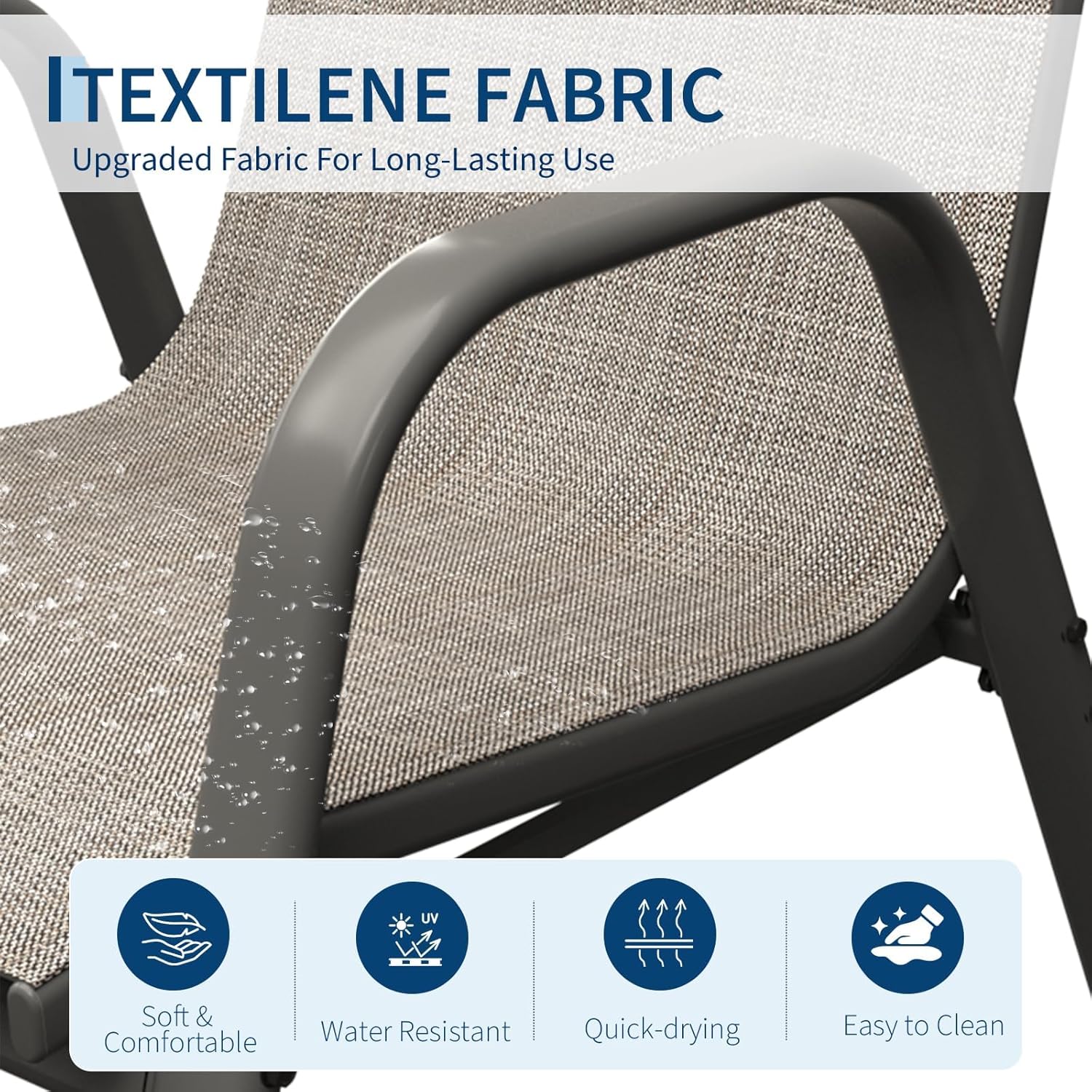 Set di 4 sedie da pranzo per p - Outdoor Furniture Metal Chairs recensione e prezzo
