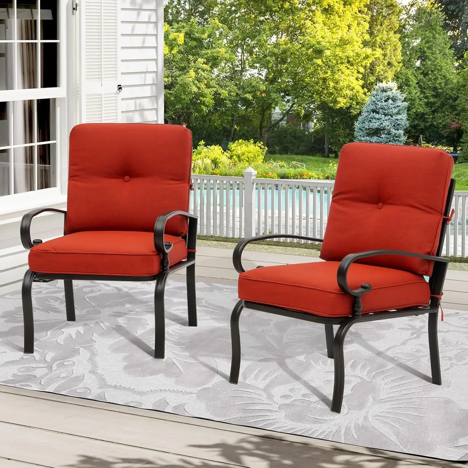 Sedie da bistrot in metallo ro - Outdoor Furniture Metal Chairs recensione e prezzo